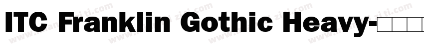 ITC Franklin Gothic Heavy字体转换